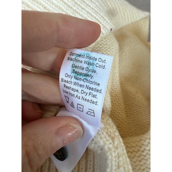 Coldwater Creek fairisle beaded plus size sweater 1X 18 - Picture 8 of 8